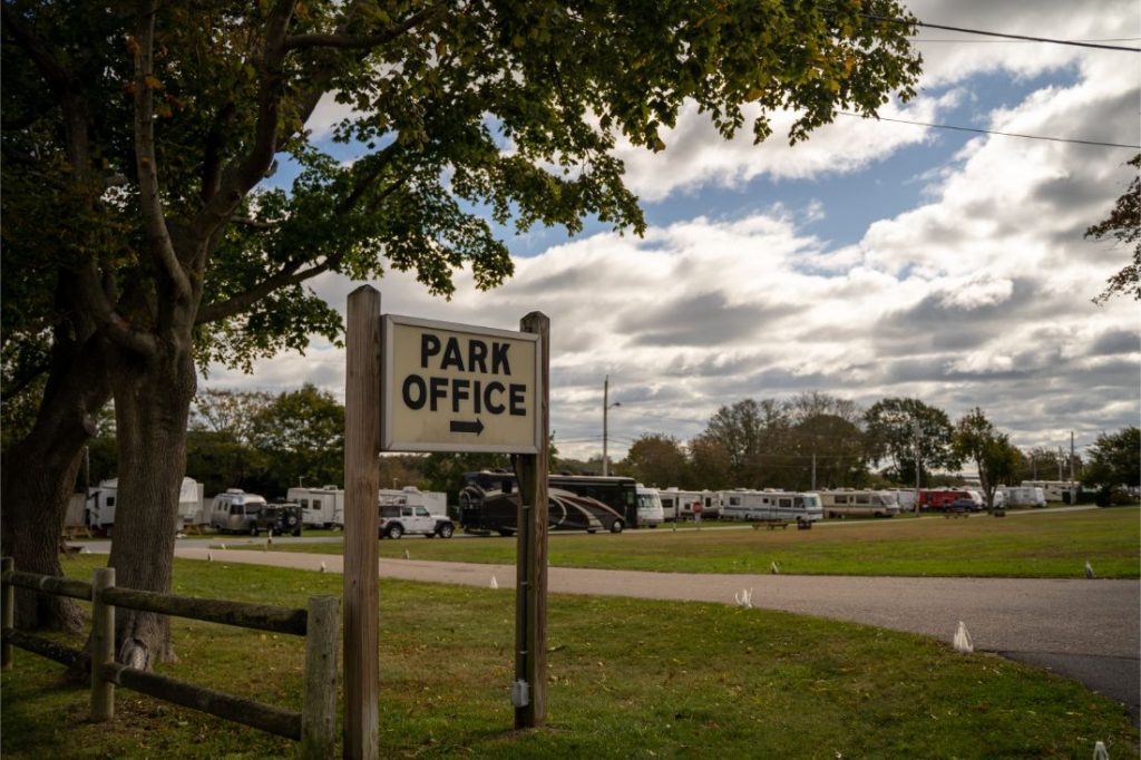 Meadowlark RV Park park office sign